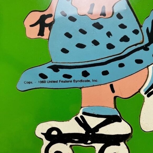 Vintage Playskool Peanuts Roller Skating Sally Wooden Puzzle - Picture 2 of 4